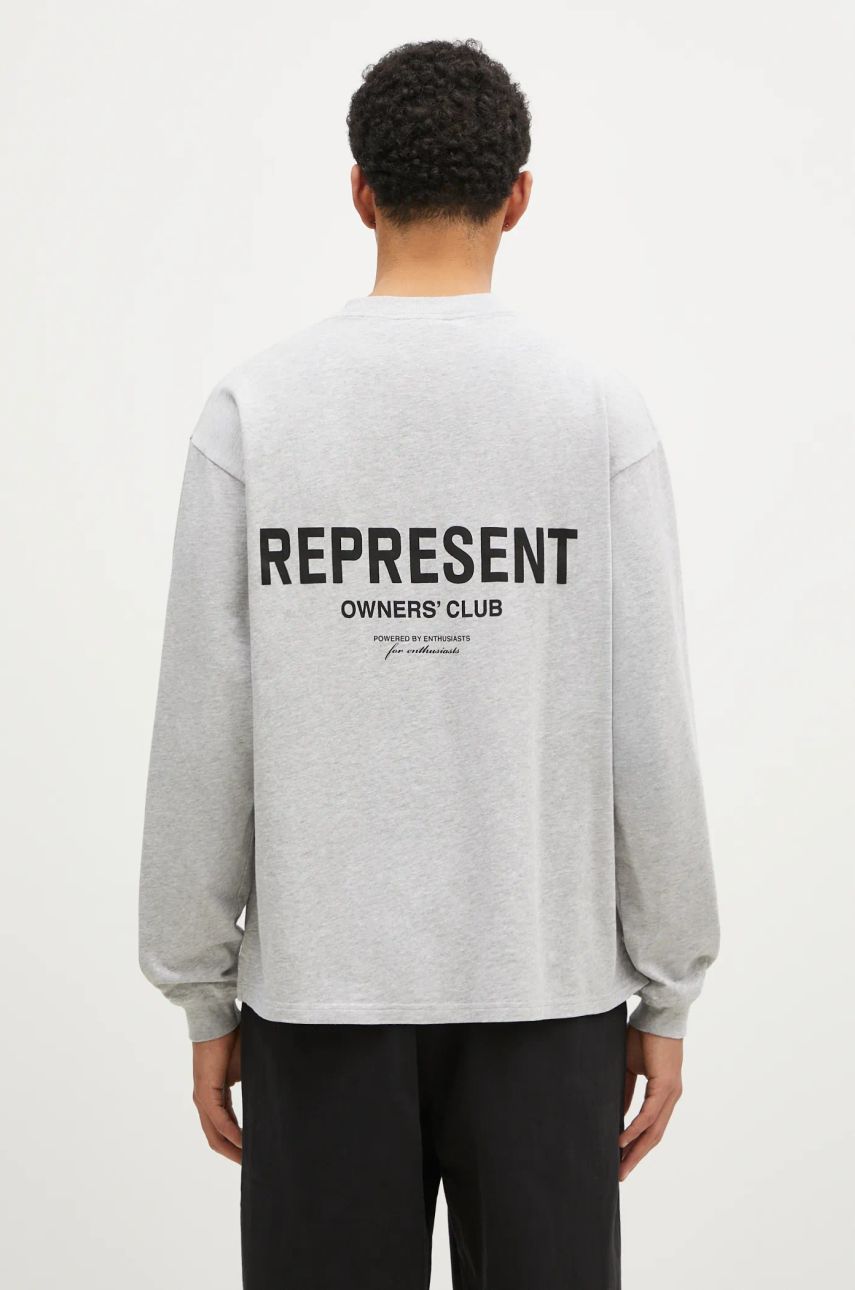 Суитчър Represent Clo Owners Club Graphic Long Sleeve T-Shirt Сиво | OCM41119.158, 0