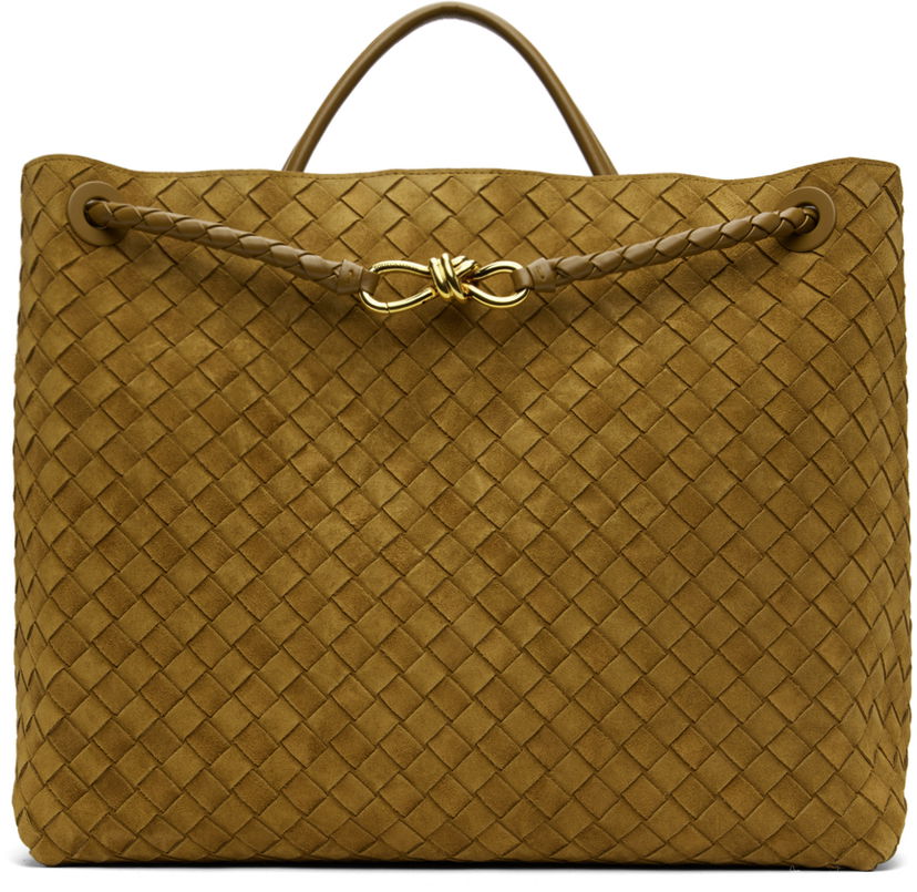 Голяма пазарска чанта Bottega Veneta Large Andiamo Tote Оранжево
 | 766019 V1QE6