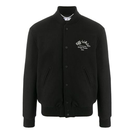 Яке бомбър Off-White Arrows Print Baseball Jacket Черно | OMEA224E20FAB0011001, 0