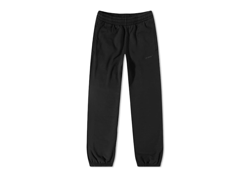 Спортни панталони Off-White Diagonal Tab Slim Sweatpants Black/Black Черно | OMCH029C99FLE0011010, 0