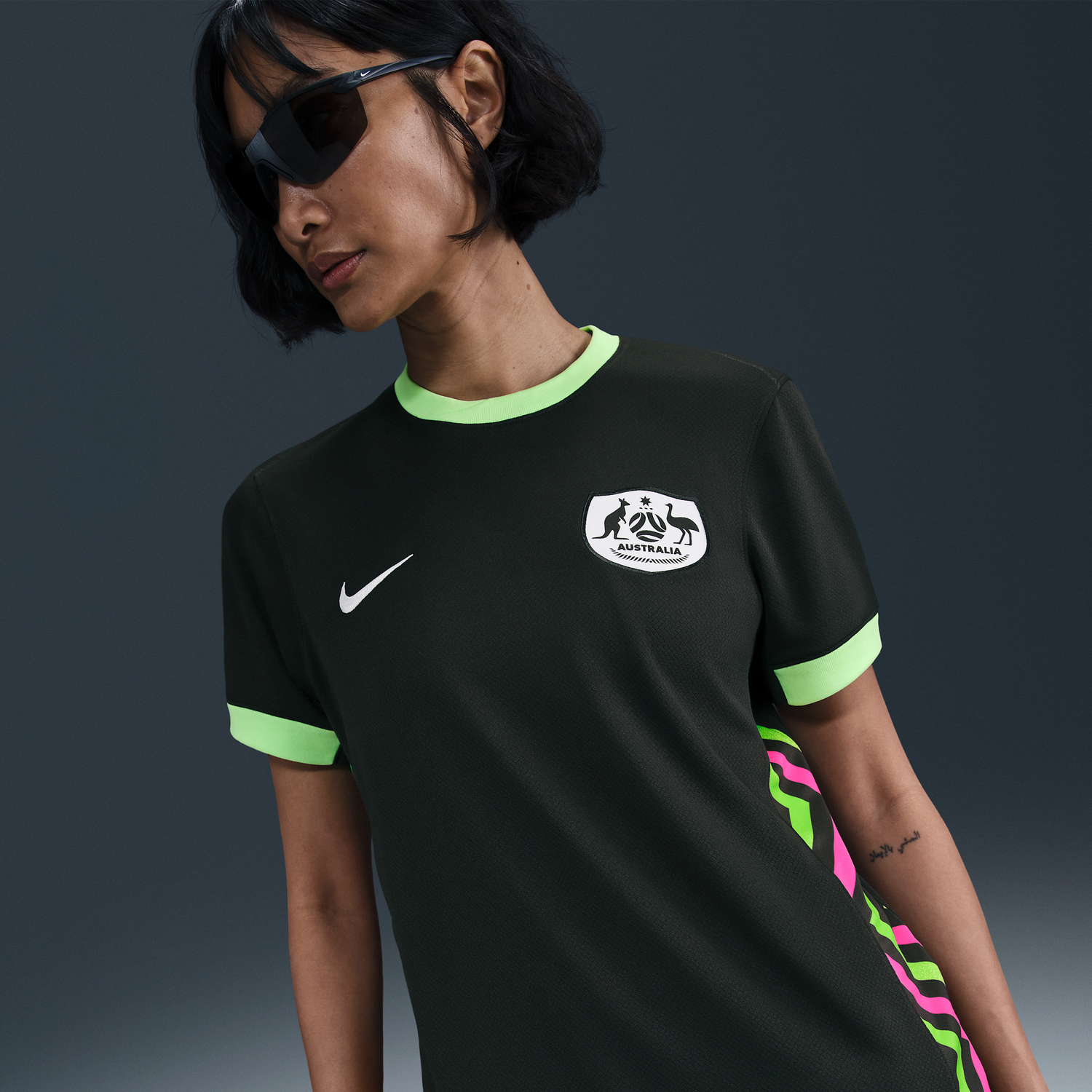 Фланелка Nike Australia Stadium 2025 Dri-FIT Replica Jersey Черно | FQ8858-321, 1