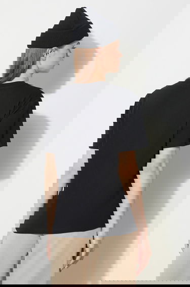 Тениска Carhartt WIP Short Sleeve Cotton T-shirt Черно | I032206.0M4XX, 2