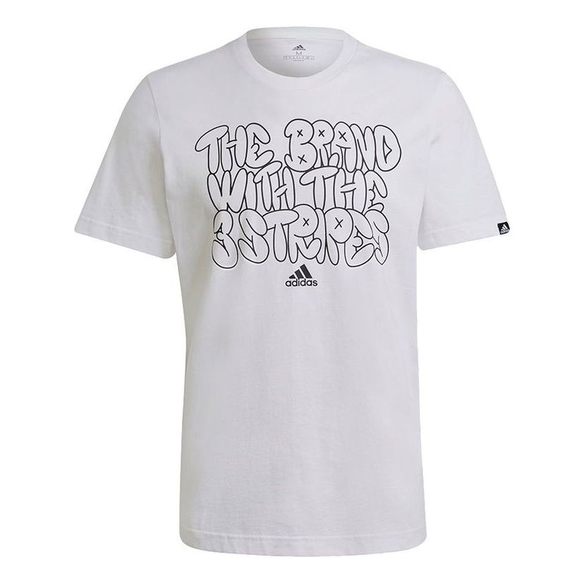 Тениска adidas Originals Doodlebomb Graphic T-Shirt Бяло | GS4004