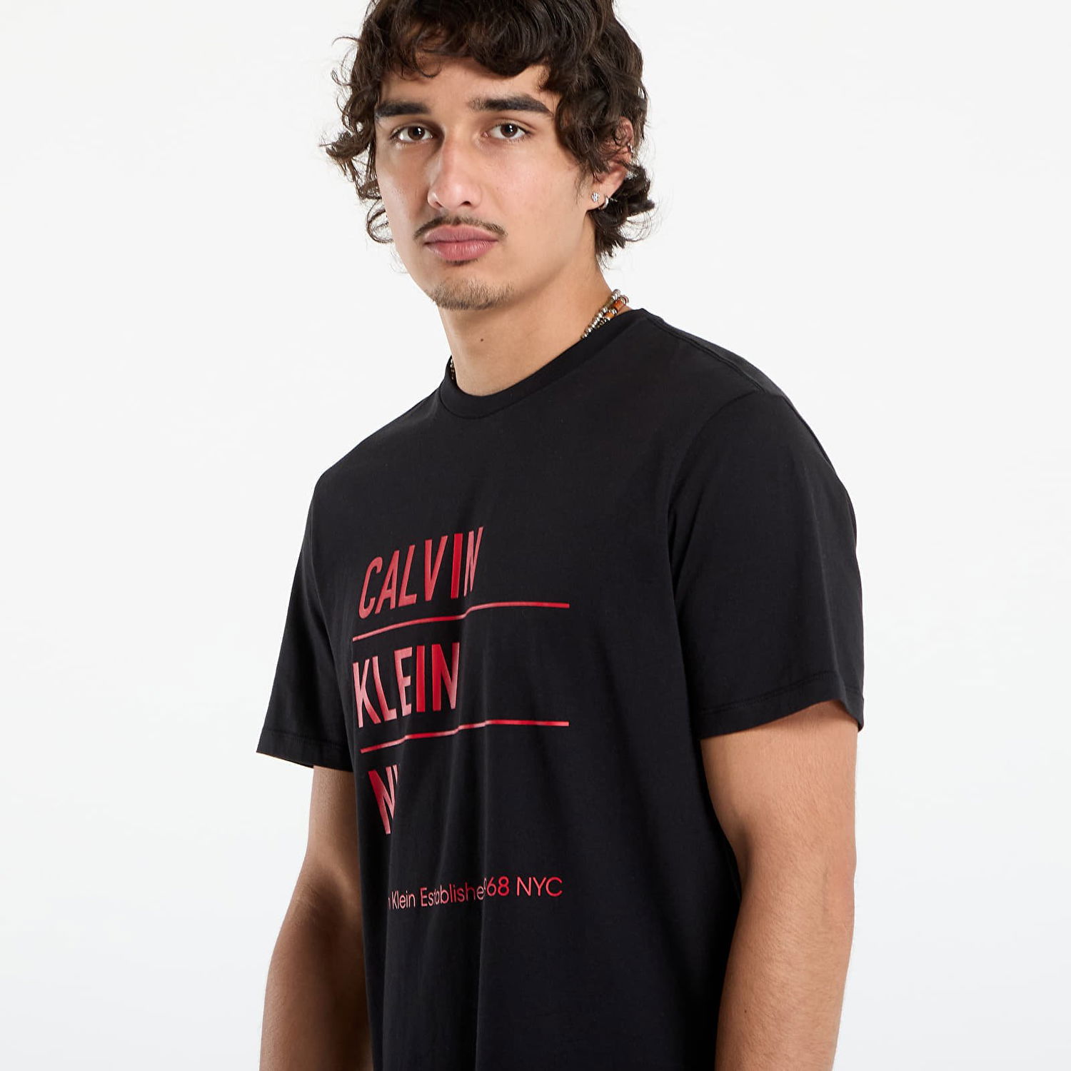 Тениска CALVIN KLEIN Calvin Klein Jeans Men's SS Graphic Tee Черно | LV04RD818G UB1, 1