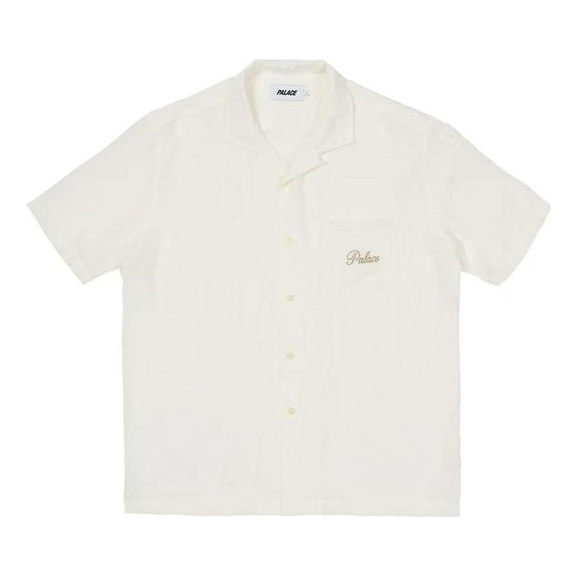 Риза Palace Flexy Short Sleeve Shirt Бяло | P24SHT027