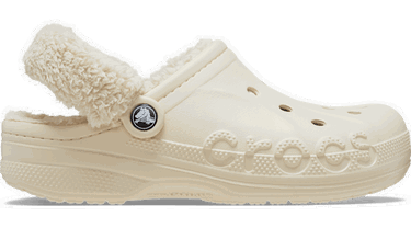 Кецове и обувки Crocs Baya Lined Fuzz-Strap Clogs Бежово | 206633-11S, 0