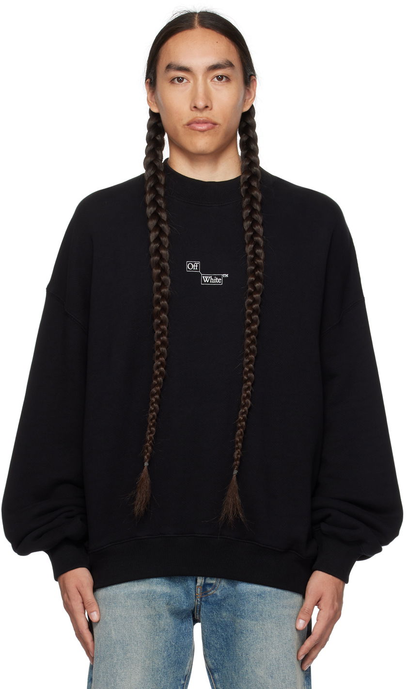 Суитчър Off-White Black Blocks Book Sweatshirt Черно | OMBA070F23FLE0011001, 0