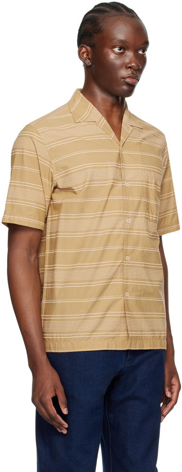 Риза Universal Works Universal Works Minari Striped Shirt Бежово | P3064, 1