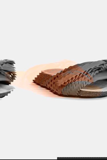 Кецове и обувки JW Anderson JW Anderson Knotted Leather Slides Кафяво | SN0096.LA0161.640, 0