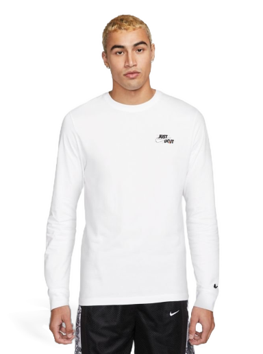 Тениска Nike "Just Do It." Long-Sleeve Tee Бяло | DZ2695-100