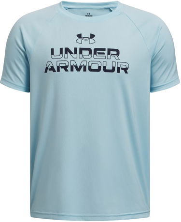 Тениска Under Armour Under Armour Tech Split Wordmark Short Sleeve T-Shirt Синьо | 1383010-494, 0