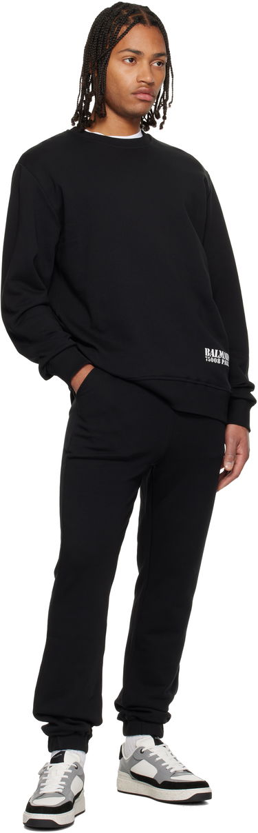 Спортни панталони Balmain Drawstring Cuffed Sweatpants Черно | FH1OB340BD04, 3