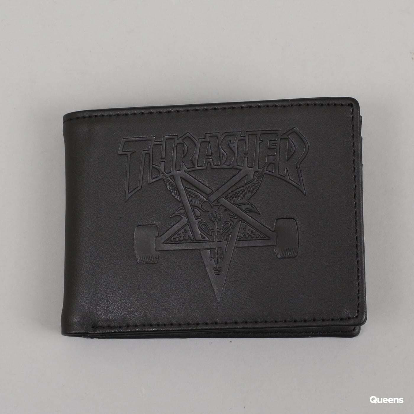 Портфейл Thrasher Skategoat Leather Wallet Black Universal Черно | 022594, 0