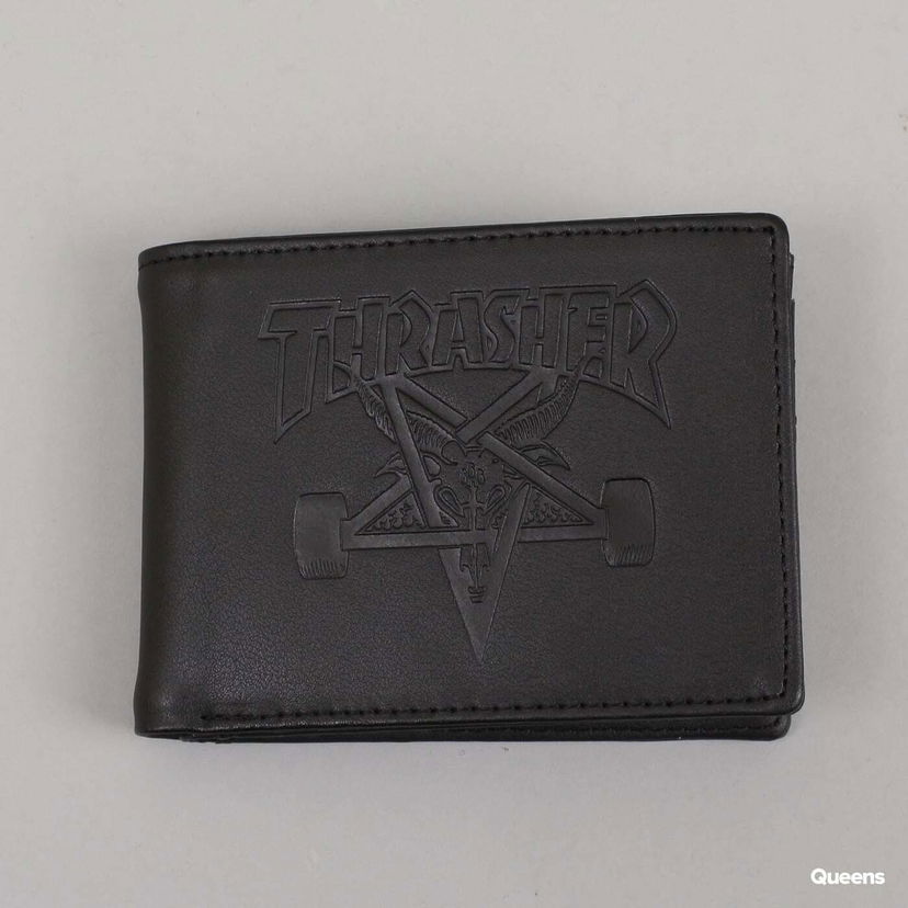 Портфейл Thrasher Skategoat Leather Wallet Black Universal Черно | 022594