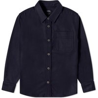 Риза A.P.C. Basile Wool Overshirt Тъмно синьо | WOAPQ-H02709-IAK, 1
