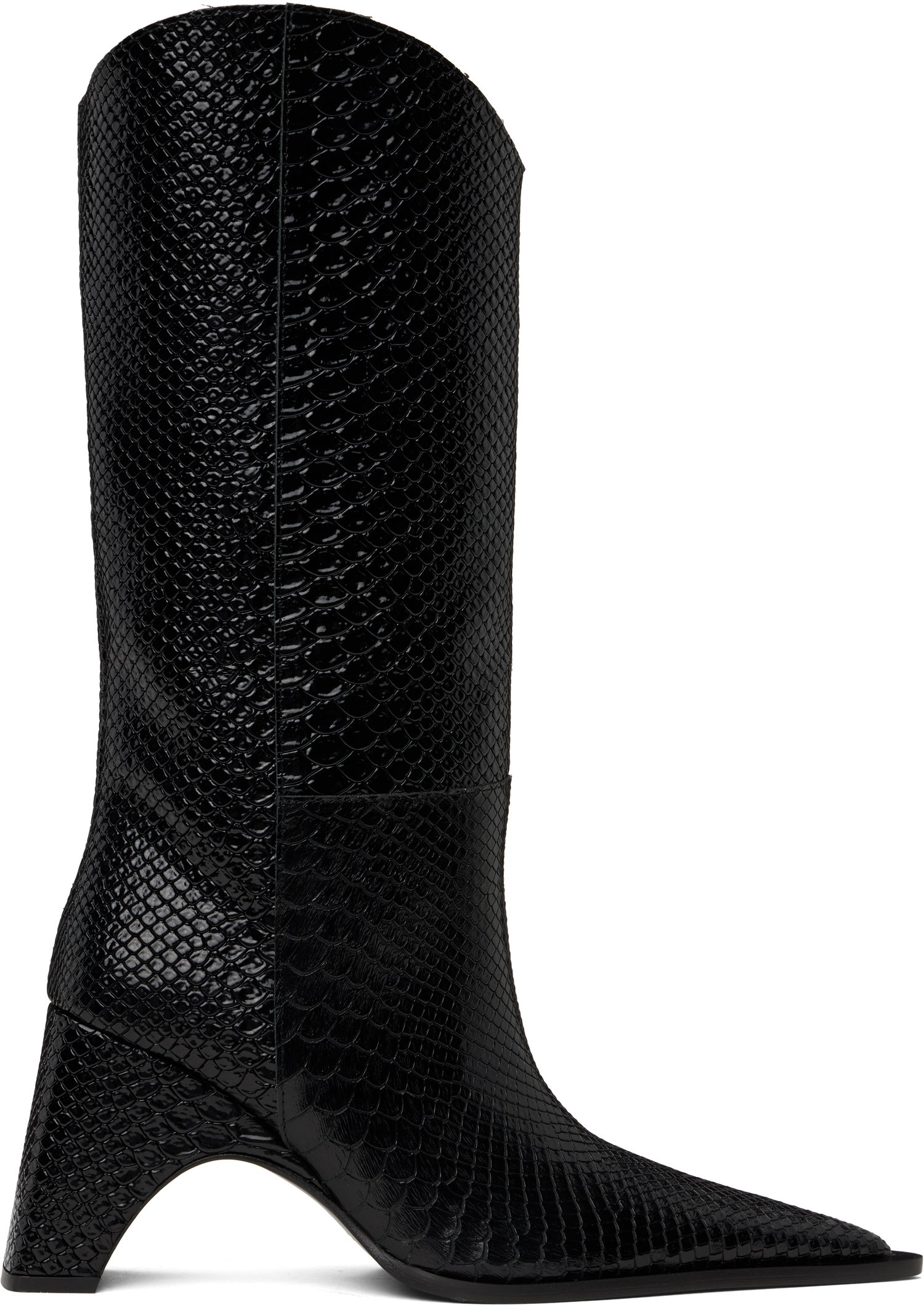 Облекло Coperni Coperni Python Embossed Bridge Cowboy Boots Черно | COPSH16F6047, 0