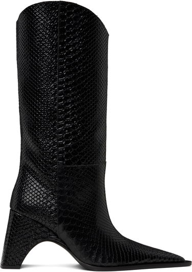 Облекло Coperni Coperni Python Embossed Bridge Cowboy Boots Черно | COPSH16F6047, 0