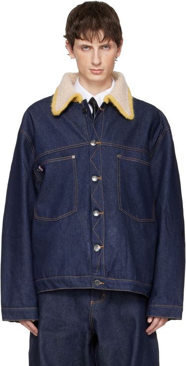 Яке Charles Jeffrey Loverboy Charles Jeffrey LOVERBOY Knitted Collar Denim Jacket Синьо | 052010401, 0