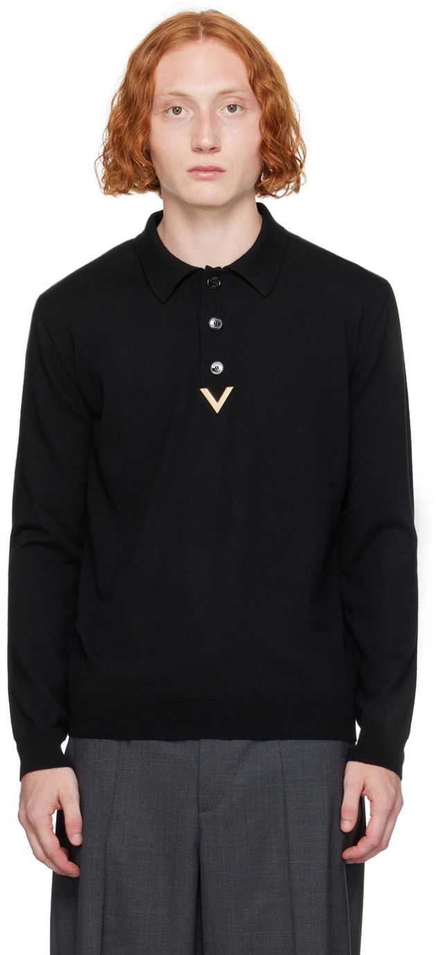 Black Hardware Polo