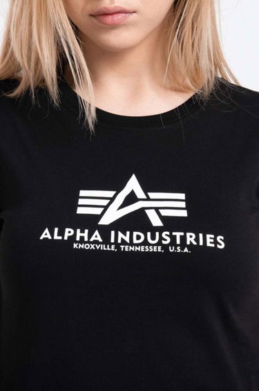 Тениска Alpha Industries Alpha Industries New Basic T-Shirt Черно | 196051.03, 3