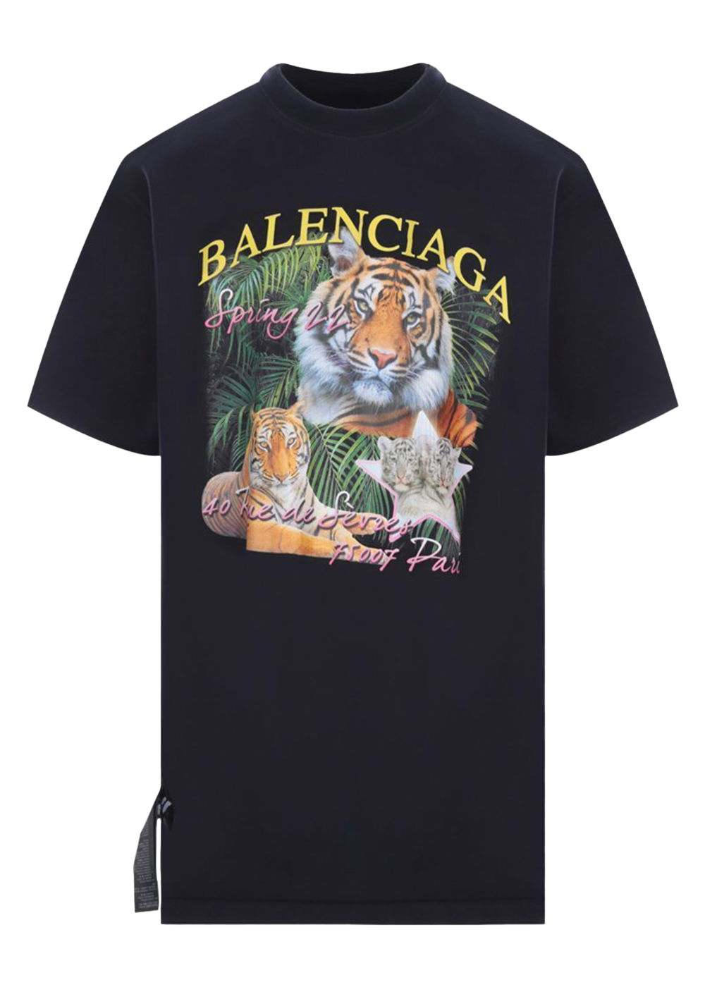 Тениска Balenciaga FBI Print Year Of The Tiger Reversible T-Shirt Черно | 681467TLVM54084, 0