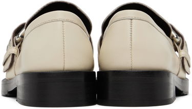 Кецове и обувки BY FAR SSENSE Work Capsule Rafael Buckled Leather Loafers Бежово | 23CASOLOLCENAP, 1