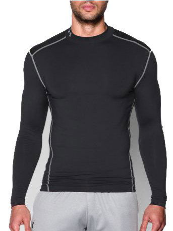 Тениска Under Armour Under Armour ColdGear Compression Mock Neck Long Sleeve T-Shirt Черно | 1265648-001