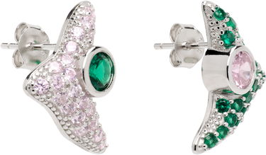 Обеци Collina Strada Collina Strada Trigon Crystal Stud Earrings Металик | XX1087, 2