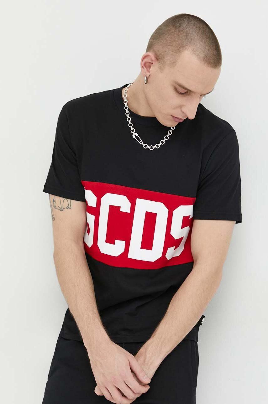 Тениска GCDS Cotton Tee Черно | CC94M130146, 0