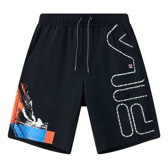 Къси панталони FILA Logo Print Casual Shorts Черно | F11M128607F-NV