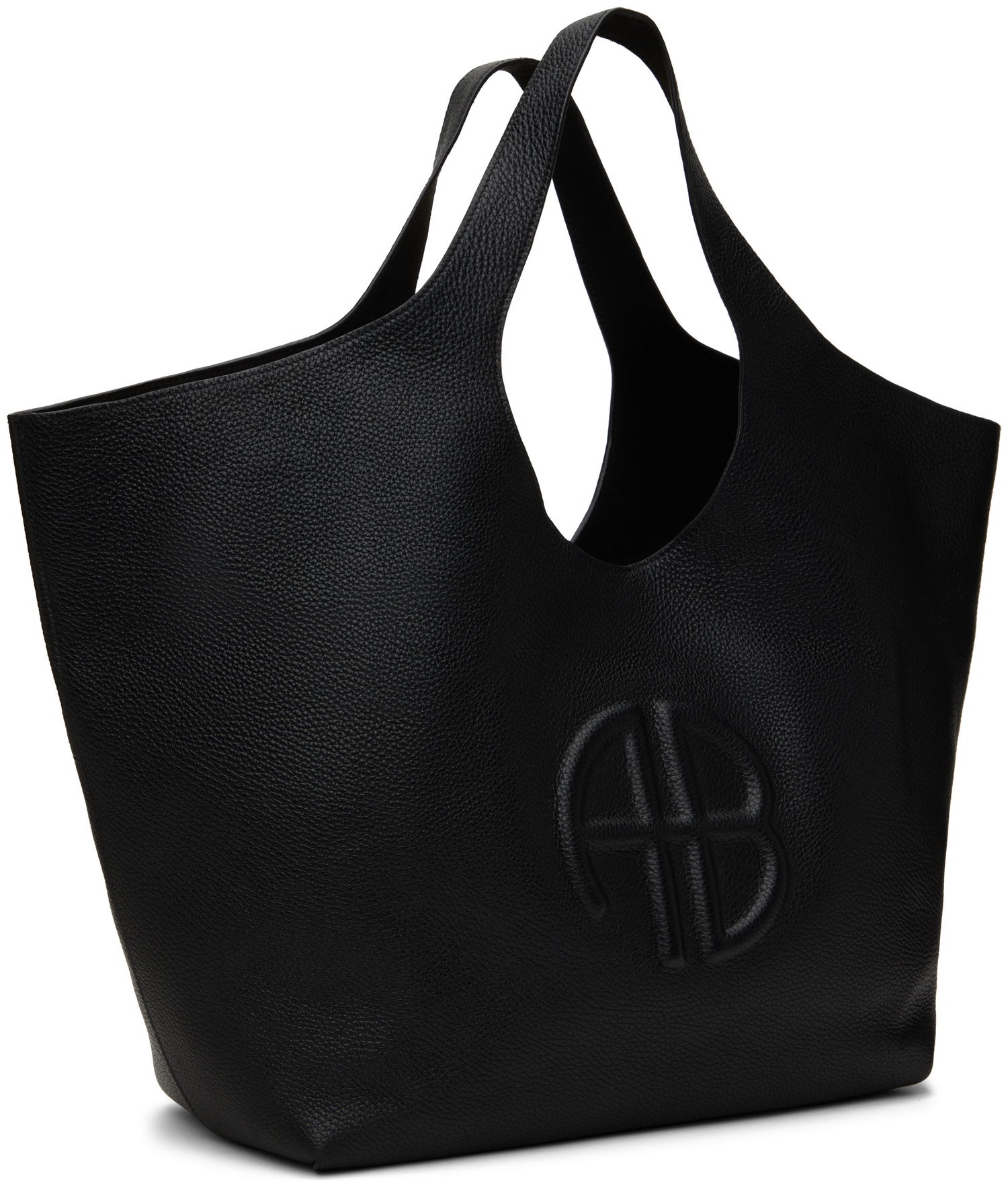Голяма пазарска чанта Anine Bing Leather Tote Bag Черно | A-13-10364-000, 1
