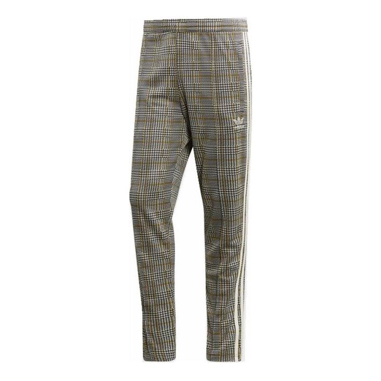 Спортни панталони adidas Originals Men's Plaid Track Pants Кафяво | ED6137, 0