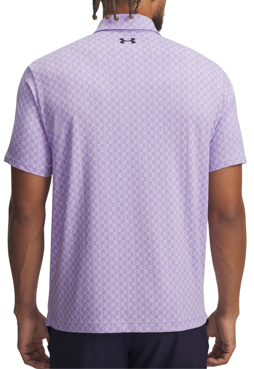 Поло тениска Under Armour Playoff 3.0 Checked Printed Polo Лилаво | 1378677-538, 1