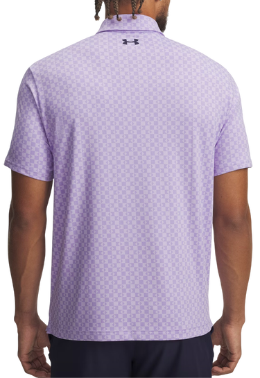 Поло тениска Under Armour Playoff 3.0 Checked Printed Polo Лилаво | 1378677-538, 1