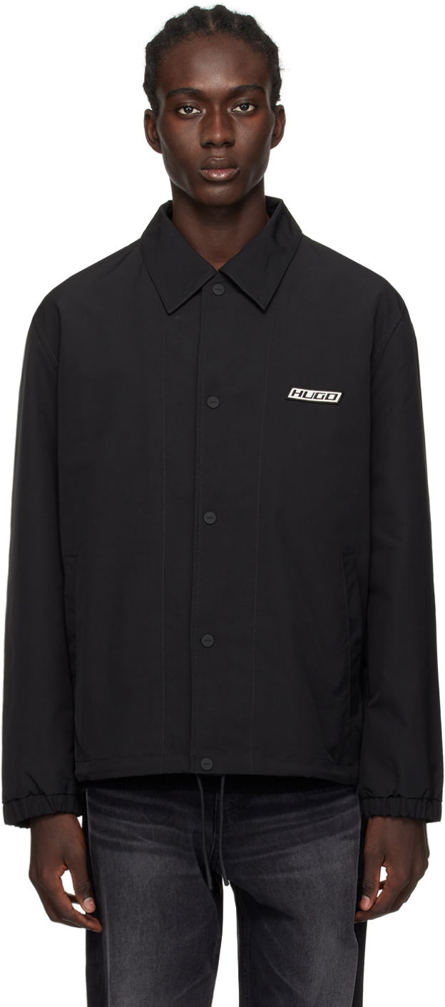 Яке бомбър BOSS Water-Repellent Jacket Черно | 50505059, 0