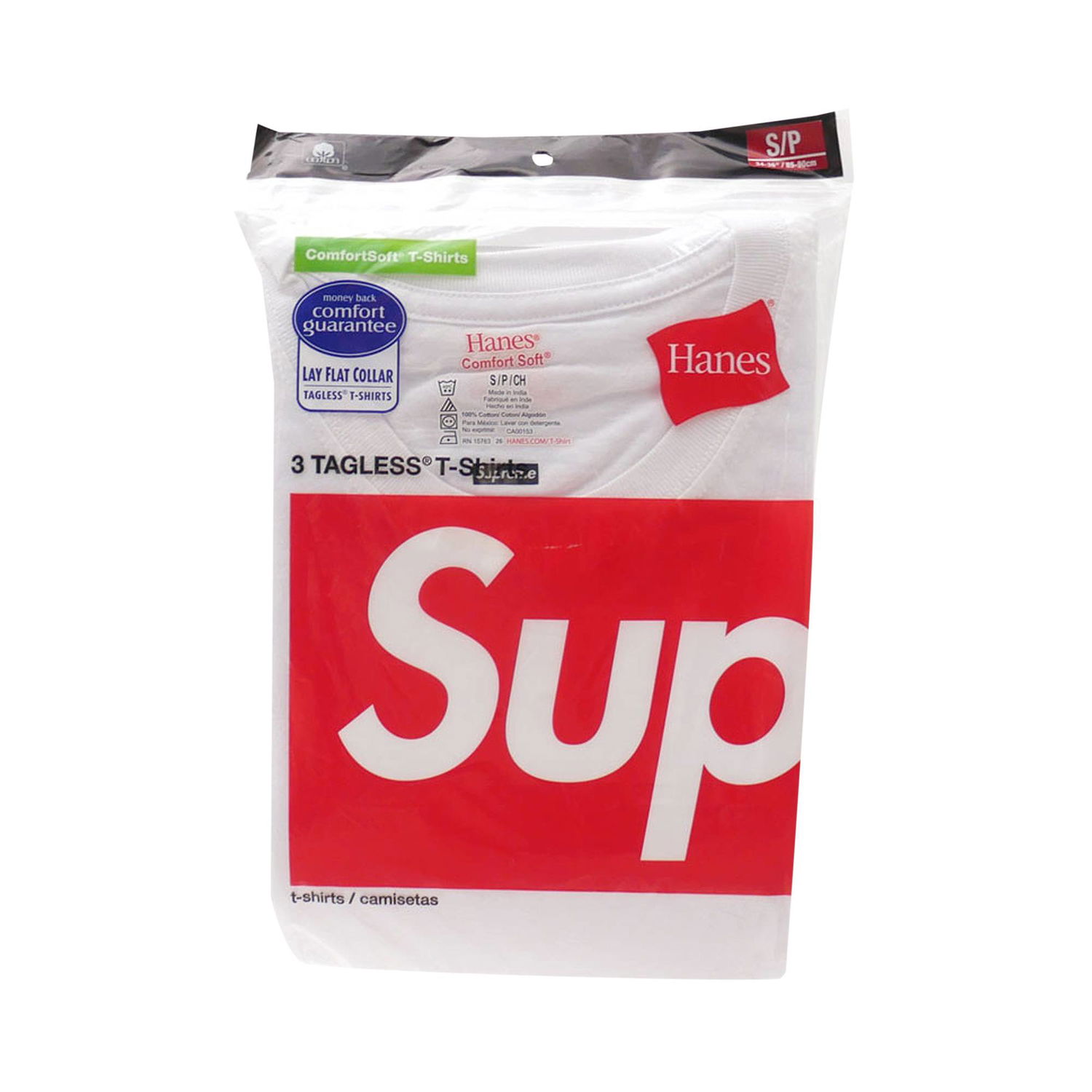 Тениска Supreme Hanes x Tagless Tees (3 Pack) Бяло | SS20A23 WHITE, 1