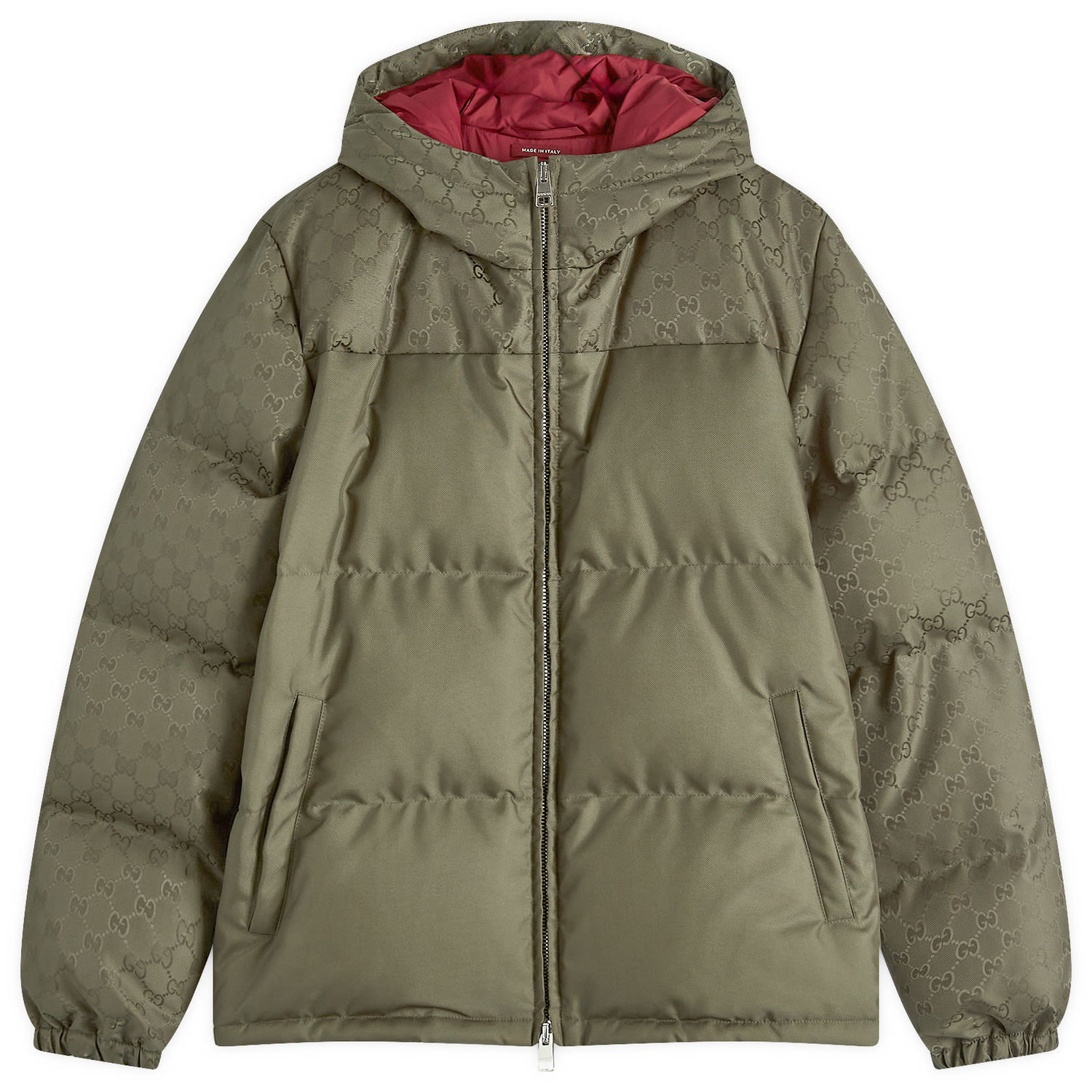 Пухо яке Gucci Jacquard Down Jacket Зелено | 794823-Z8BTB-3364, 1