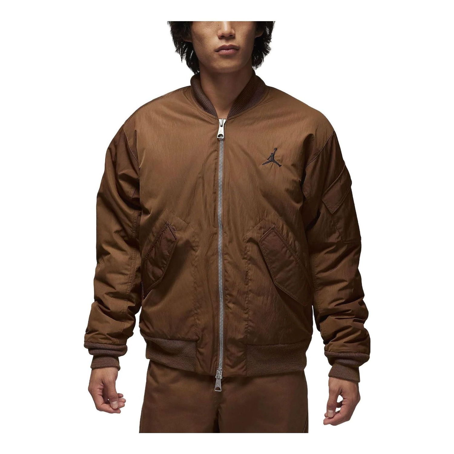 Яке бомбър Jordan Essentials Renegade Bomber Jacket Кафяво | FB7317-281, 0
