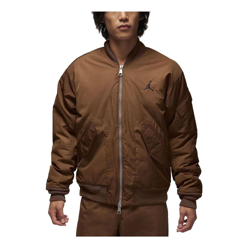 Яке бомбър Jordan Essentials Renegade Bomber Jacket Кафяво | FB7317-281