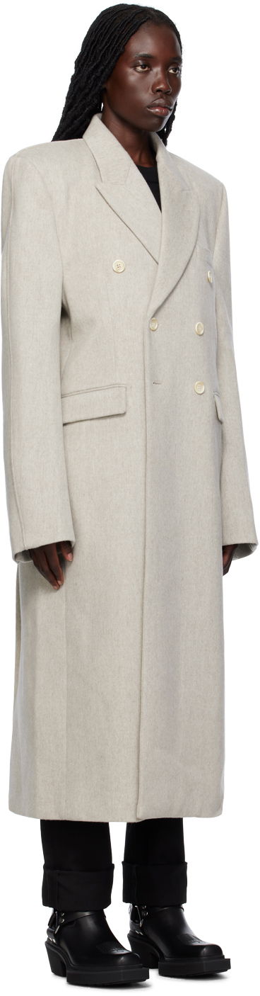 Палта VETEMENTS VTMNTS Tailored Double-Breasted Coat Сиво | VL18CO600W, 1