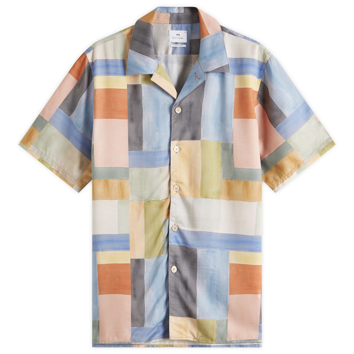 Риза Paul Smith Paul Smith Panel Print Vacation Shirt, Size Large Многоцветен | M2R-695U-P22312-92, 0