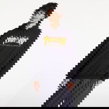 Суитчър Thrasher Flame Logo Hoodie Черно | 113102BK, 0