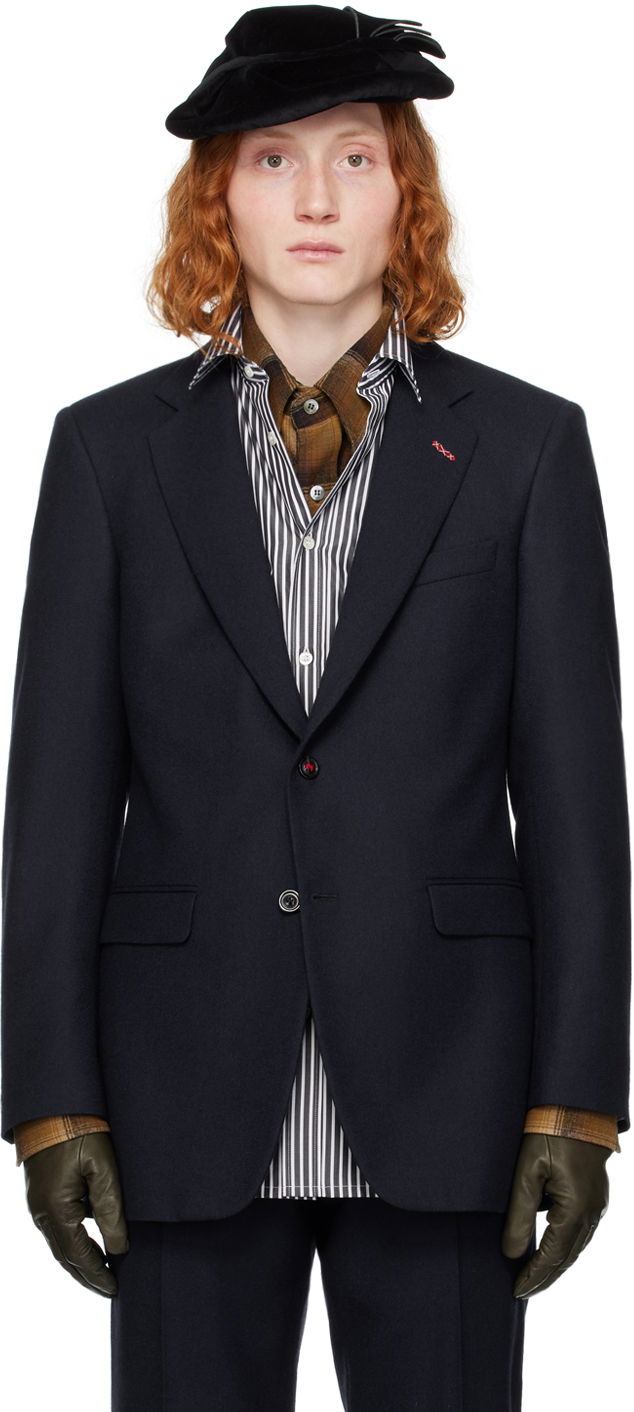Палта Maison Margiela Stitch Blazer Тъмно синьо | SI1BN0007 S60309, 0