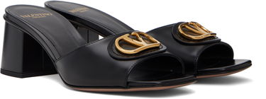 Кецове и обувки Valentino Valentino Garavani VLogo Signature Heeled Slide Sandals Черно | 7W2S0MH7DSH, 3