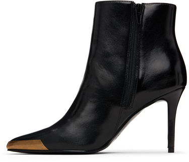 Кецове и обувки Versace Jeans Couture Logo Plaque Ankle Boots Черно | E79VA3S57_EZSC35, 2