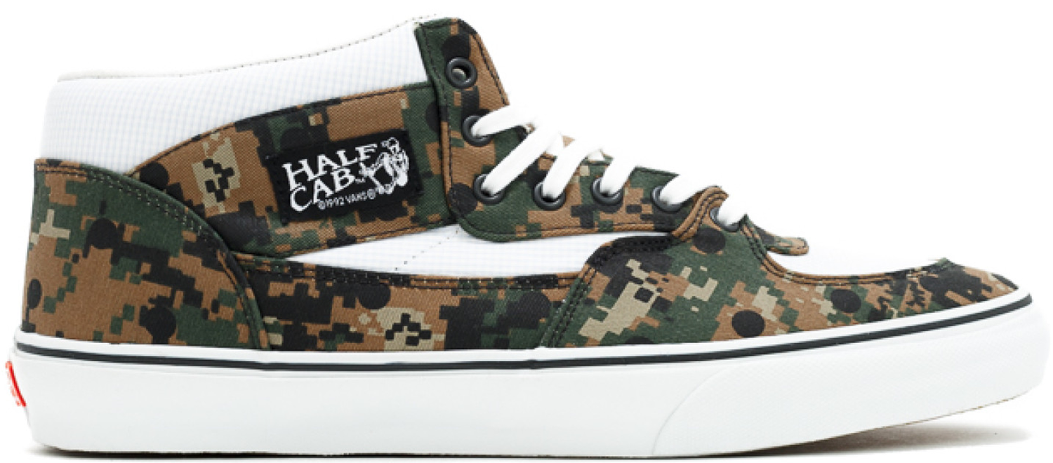 Кецове и обувки Vans Half Cab Supreme x CDG Digi Camo Olive Кафяво | VN0VFD9OS, 0