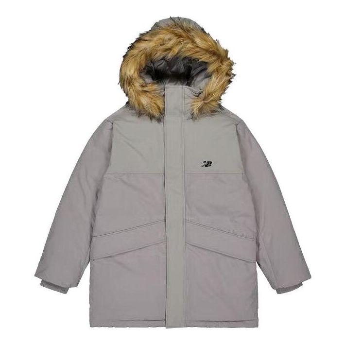 Парка New Balance Warm Hooded Parka Сиво | AMJ33330-TAG
