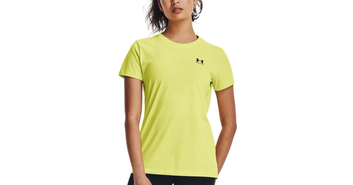 Тениска Under Armour Sportstyle Left Chest Tee Жълто | 1379399-743, 1