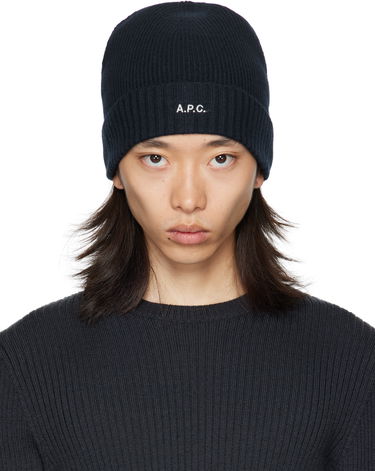 Шапка A.P.C. A.P.C. Colin Ribbed Knit Beanie Черно | WVBCZ-M25091, 0