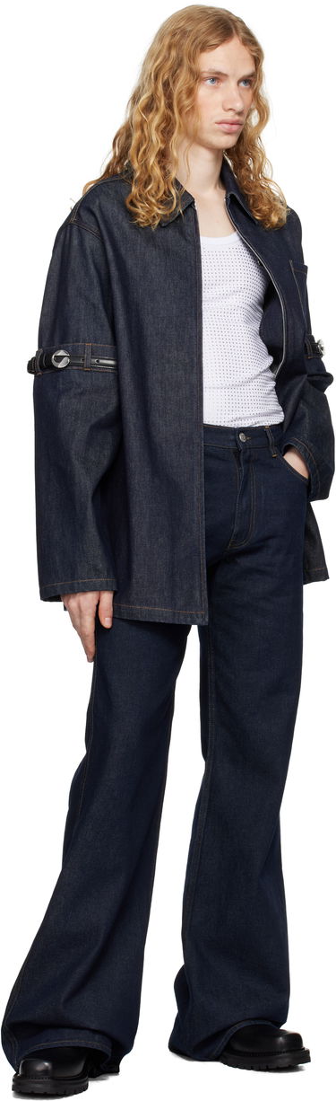 Дънки Coperni Coperni Wide Leg Jeans Синьо | COPP95F2013MEN, 3